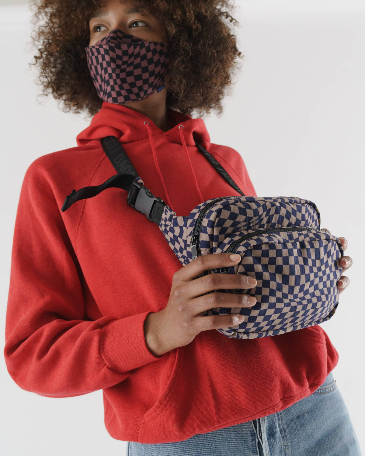 Checkered Baggu Fanny store Pack